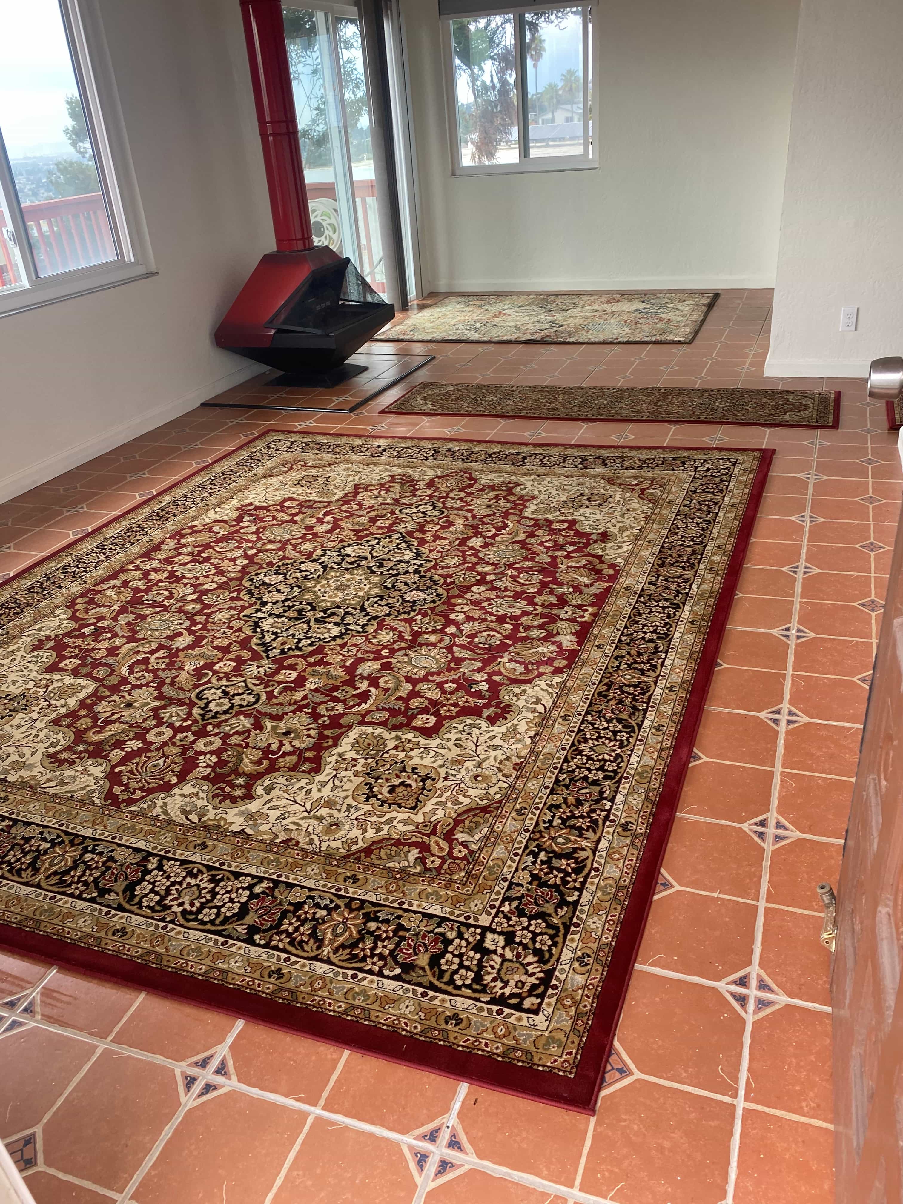 Residential carpet cleaning in East Bay home